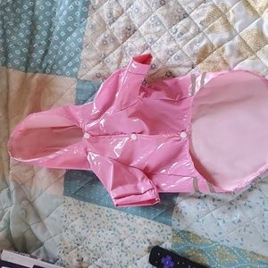 Small dog hooded raincoat